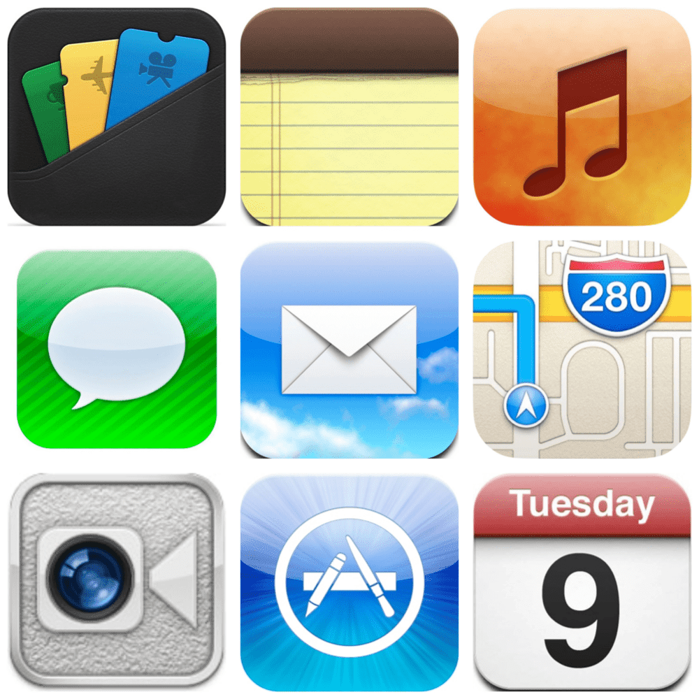 iOS 6 App Icons Setupedia Store